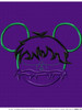 Hulk Mickey Mouse Head Applique Embroidery Design