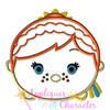 Frozen Anna Summer Tsum Tsum Applique Design