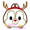 Christmas Chip and Dale Tsum Tsum Applique Design