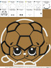Shopkins Soccer Applique Embroidery Design