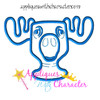 Christmas Vacation Moose Mug Applique Design