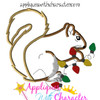 Christmas Vacation Squirrel Applique Design
