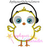 Rock Chick Applique Embroidery Design