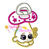 Shopikins Baby Pacifier  Applique Design