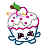 Shopikins Yummy Cupcake Applique Design
