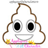 Poop Emoji Applique Embroidery Design