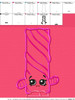 Shopikins Licorice Applique Design