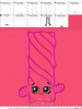 Shopikins Licorice Applique Design