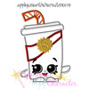 Shopikins Soda Pop Applique Design
