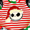 Santa Jack Skeleton Applique Embroidery Design