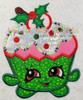 Shopikins Christmas Cupcake Applique Design