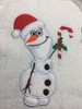 Frozen Olaf Snowman Christmas Applique Design