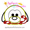 Christmas Pluto Tsum Tsum Applique Design