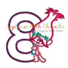 Pop Troll Eight Applique Design