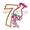 Pop Troll Seven Applique Design