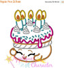 Shopkins Wishes Birthday Cake Applique Embroidery Machine Design 