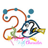 Dory TWO Applique Embroidery Machine Design