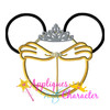 Beauty Bella Mr Mouse Head Applique Design 