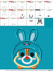 Dale Easter Bunny Tsum Tsum Applique Design