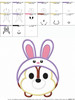 Chip Easter Bunny Tsum Tsum Applique Design