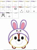 Chip Easter Bunny Tsum Tsum Applique Design