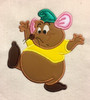 Cinderella Gus Mouse Applique Embroidery Design