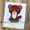 Beanie Boo Glamour Leopard Applique Design