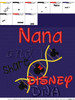 Nana and I Share Disney DNA Embroidery Saying Design