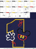 Mickey Mouse Number One Applique Embroidery Design