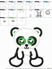 Panda Bear Applique Design