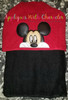 Mickey Mouse Peeking Face Applique Design