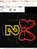 Minnie Mouse Head Number Two Applique Design