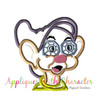 Dopey Diamond Bust Applique Design