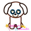 Beanie Boo Dog Applique Embroidery Design