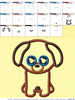 Beanie Boo Dog Applique Embroidery Design