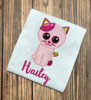 Beanie Boo Cat Applique Embroidery Design