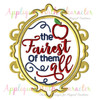 Snow White Fairest Of Them All Mirror Applique Design