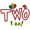 Two I am Applique Design