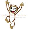 Curious Monkey Applique Design