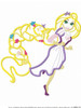 Rapunzel Full Body Applique Embroidery Design
