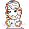 Sofia the First Applique Embroidery Design