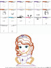 Sofia the First Applique Embroidery Design
