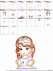 Sofia the First Applique Embroidery Design