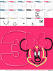 Minnie Mouse Number Three Applique Design