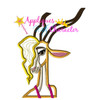 Zootopia Gazelle Applique Embroidery Design