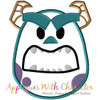 Monsters inc. Sully Emoji Appilque Design