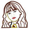 Hermione Girl Wizard Bust Applique Design