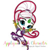 Shimmer and Shine Genie Applique Embroidery Design