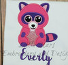 Raccoon Applique Design