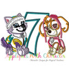 Paw Skye Everest Seven Applique Embroidery Design